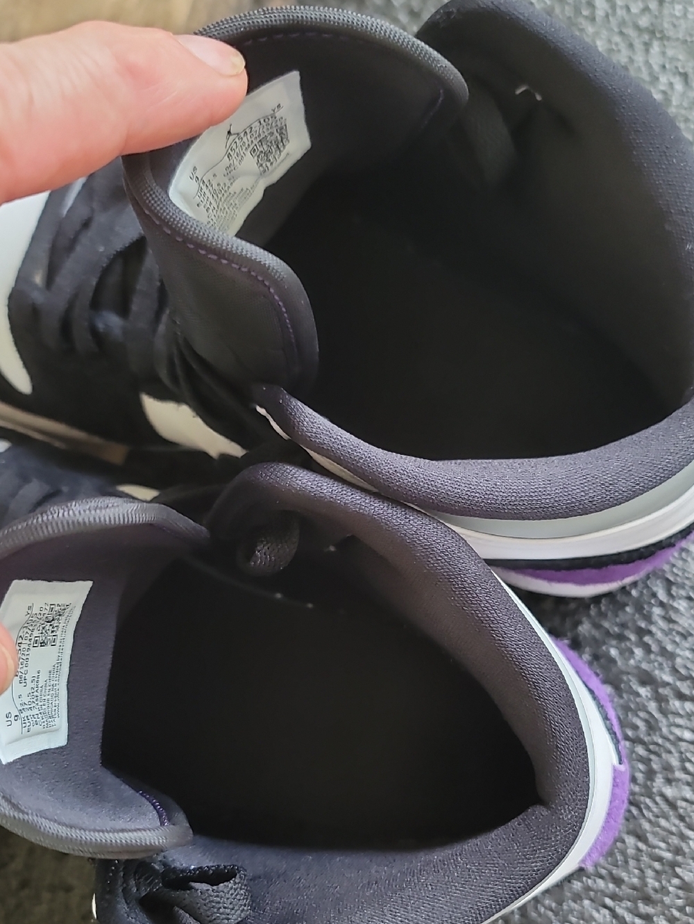 Nike Air Jordan 1 Mid SE "Varsity Purple" Mens 9 Great Cond! Fast Shipping - Picture 12 of 12